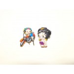 Betty Boop Pins Lot #41 Biker Designs Two Pieces.